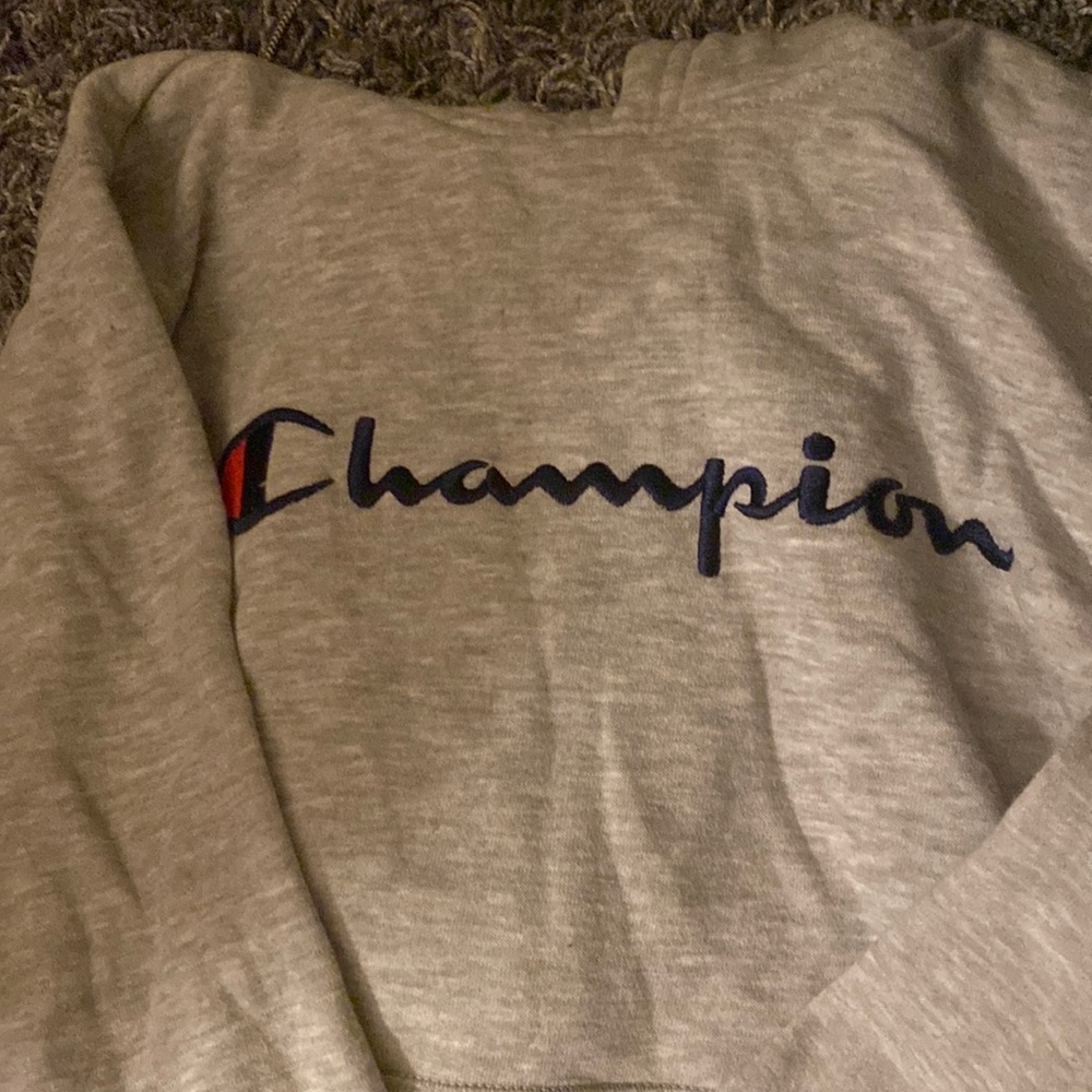Youth medium gray champion sweatshirt